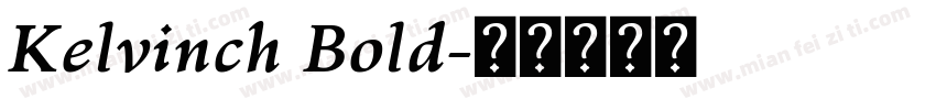 Kelvinch Bold字体转换